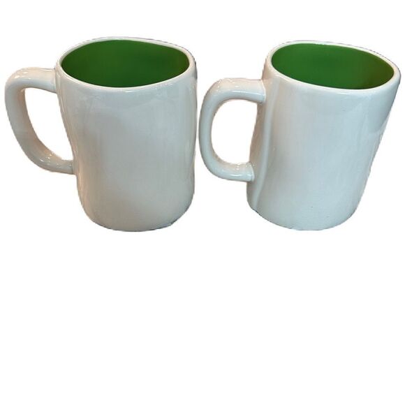Rae Dunn Kiss Me & Pot O 'Gold Shamrock Mug Set - Picture 9 of 11